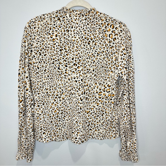 Veronica Beard Reba animal Leopard print Blouse Top Size 0 - Picture 9 of 9